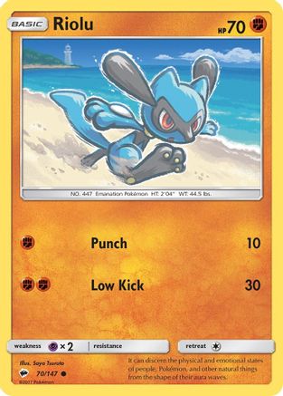 Riolu 70/147 - SM Burning Shadows