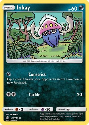 Inkay 89/147 - SM Burning Shadows