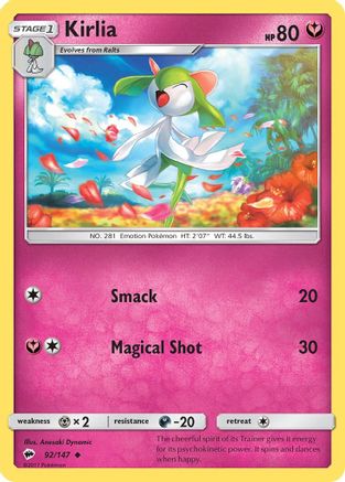 Kirlia 92/147 - SM Burning Shadows
