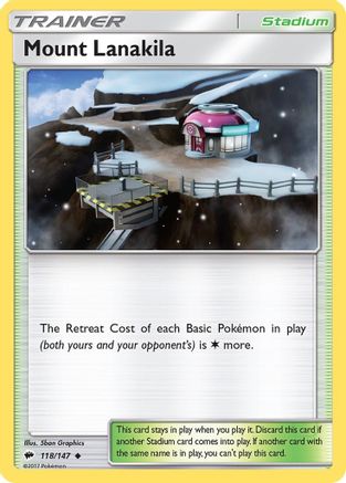 Mount Lanakila 118/147 - SM Burning Shadows Reverse Holofoil