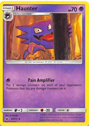 Haunter 37/111 - SM Crimson Invasion Reverse Holofoil