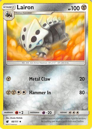 Lairon 66/111 - SM Crimson Invasion Reverse Holofoil