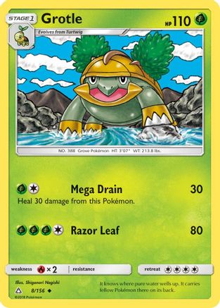 Grotle 8/156 - SM Ultra Prism Reverse Holofoil
