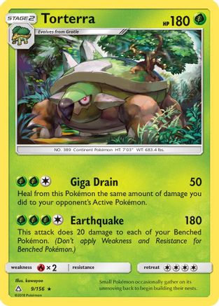 Torterra 9/156 - SM Ultra Prism Holofoil