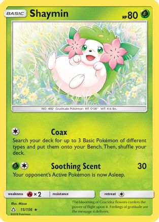 Shaymin (15) 15/156 - SM Ultra Prism Holofoil