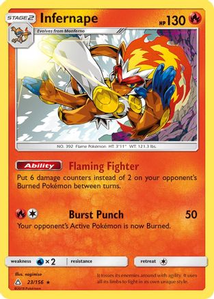 Infernape 23/156 - SM Ultra Prism Holofoil