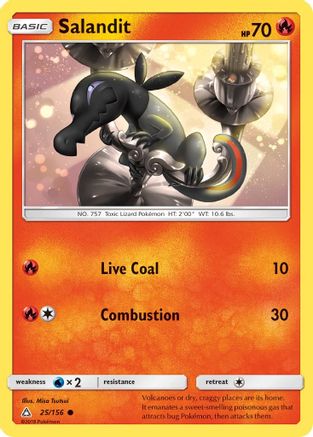 Salandit 25/156 - SM Ultra Prism Reverse Holofoil