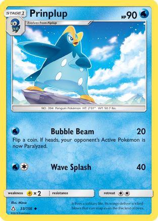 Prinplup 33/156 - SM Ultra Prism Reverse Holofoil