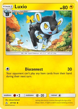 Luxio 47/156 - SM Ultra Prism Reverse Holofoil