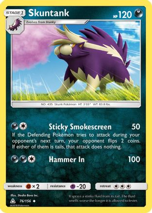 Skuntank 76/156 - SM Ultra Prism Reverse Holofoil