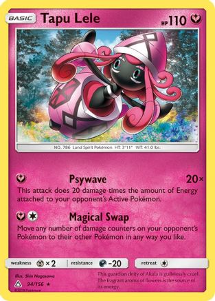 Tapu Lele 94/156 - SM Ultra Prism Reverse Holofoil