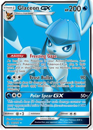 Glaceon GX (Full Art) 141/156 - SM Ultra Prism Holofoil