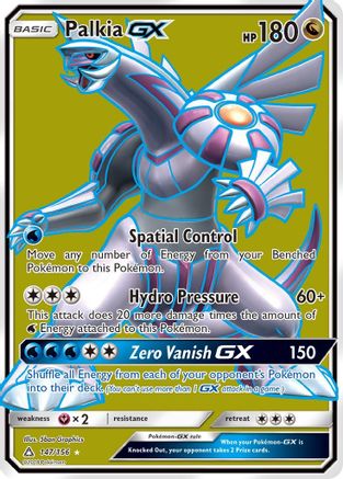 Palkia GX (Full Art) 147/156 - SM Ultra Prism Holofoil