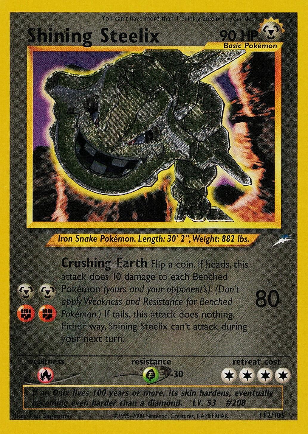 Shining Steelix 112/105 - Neo Destiny Unlimited Holofoil