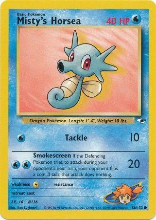 Misty's Horsea 86/132 - Gym Heroes Unlimited