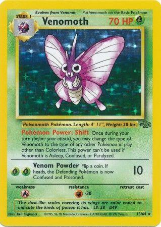 Venomoth (13) 13/64 - Jungle Unlimited Holofoil