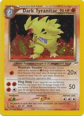 Dark Tyranitar 11/105 - Neo Destiny 1st Edition Holofoil