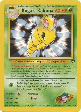 Koga's Kakuna 47/132 - Gym Challenge Unlimited