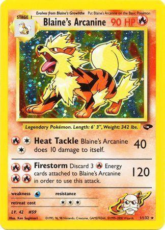 Blaine's Arcanine 1/132 - Gym Challenge Unlimited Holofoil