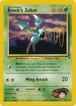 Brock's Zubat (24) 24/132 - Gym Heroes Unlimited