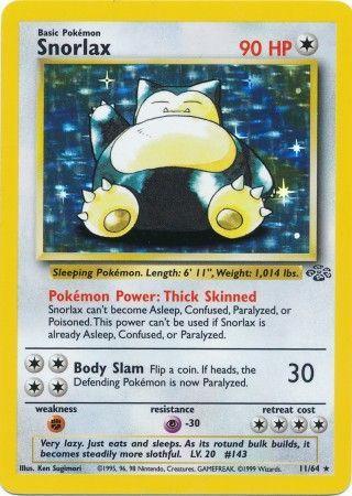 Snorlax (11) 11/64 - Jungle Unlimited Holofoil