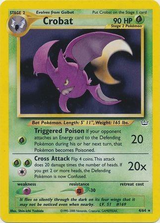 Crobat 4/64 - Neo Revelation Unlimited Holofoil