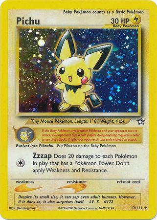Pichu 12/111 - Neo Genesis Unlimited Holofoil