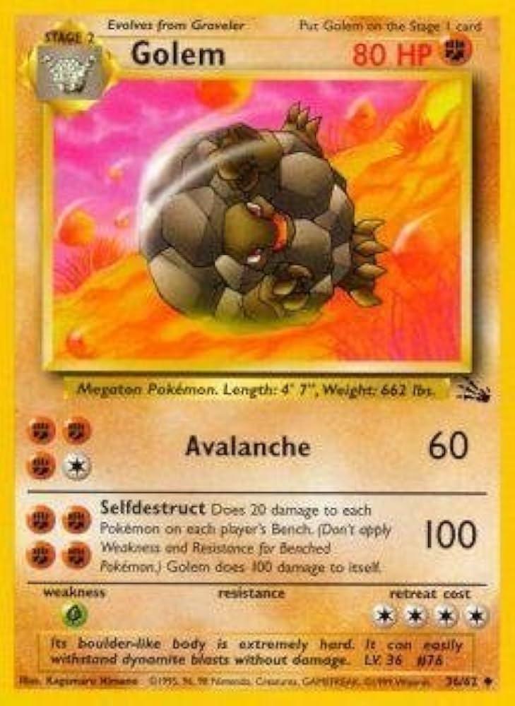 Golem 36/62 - Fossil Unlimited