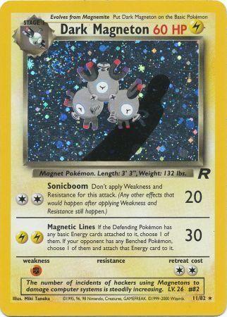 Dark Magneton (11) 11/82 - Team Rocket Unlimited Holofoil