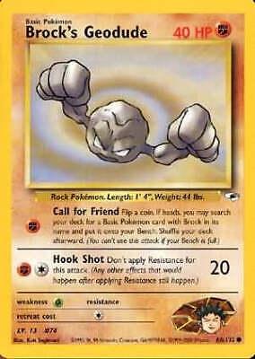 Brock's Geodude (66) 66/132 - Gym Heroes Unlimited