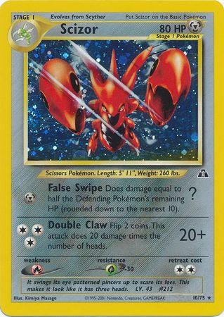 Scizor (10) 10/75 - Neo Discovery Unlimited Holofoil