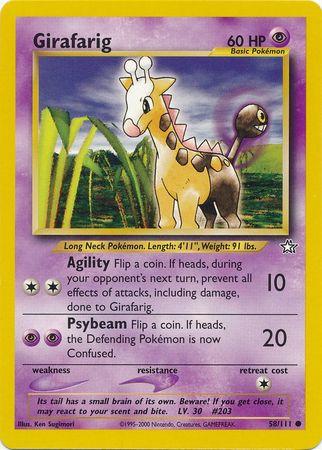 Girafarig 58/111 - Neo Genesis Unlimited