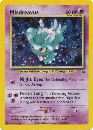 Misdreavus 11/64 - Neo Revelation Unlimited Holofoil