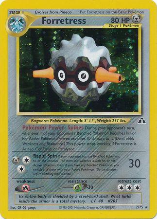 Forretress (2) 2/75 - Neo Discovery Unlimited Holofoil