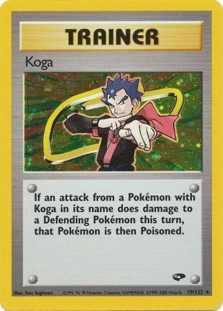 Koga (19) 19/132 - Gym Challenge Unlimited Holofoil