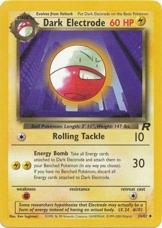 Dark Electrode 34/82 - Team Rocket Unlimited