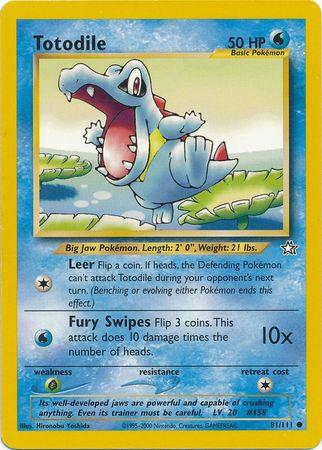 Totodile (81) 81/111 - Neo Genesis Unlimited