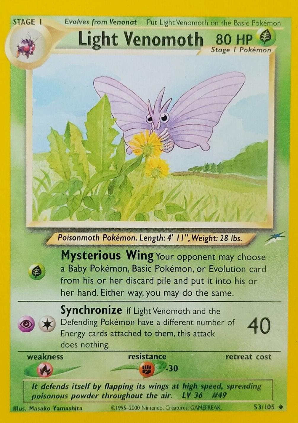 Light Venomoth 53/105 - Neo Destiny Unlimited