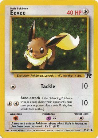 Eevee 55/82 - Team Rocket Unlimited