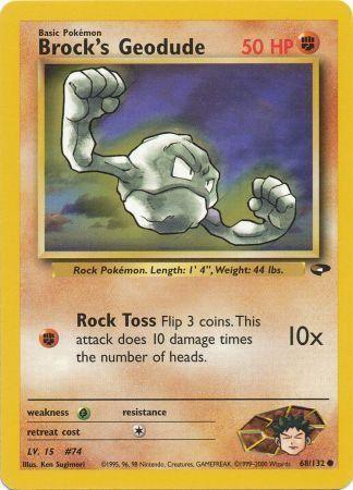 Brock's Geodude 68/132 - Gym Challenge Unlimited