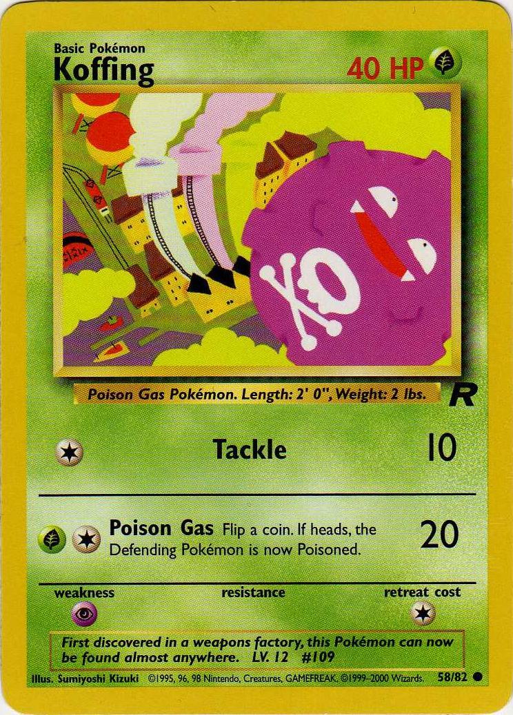 Koffing 58/82 - Team Rocket Unlimited