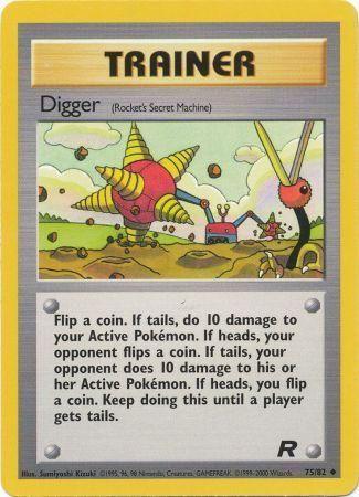 Digger (Rocket's Secret Machine) 75/82 - Team Rocket Unlimited
