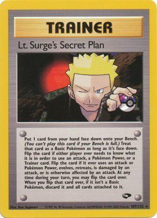 Lt. Surge's Secret Plan 107/132 - Gym Challenge Unlimited