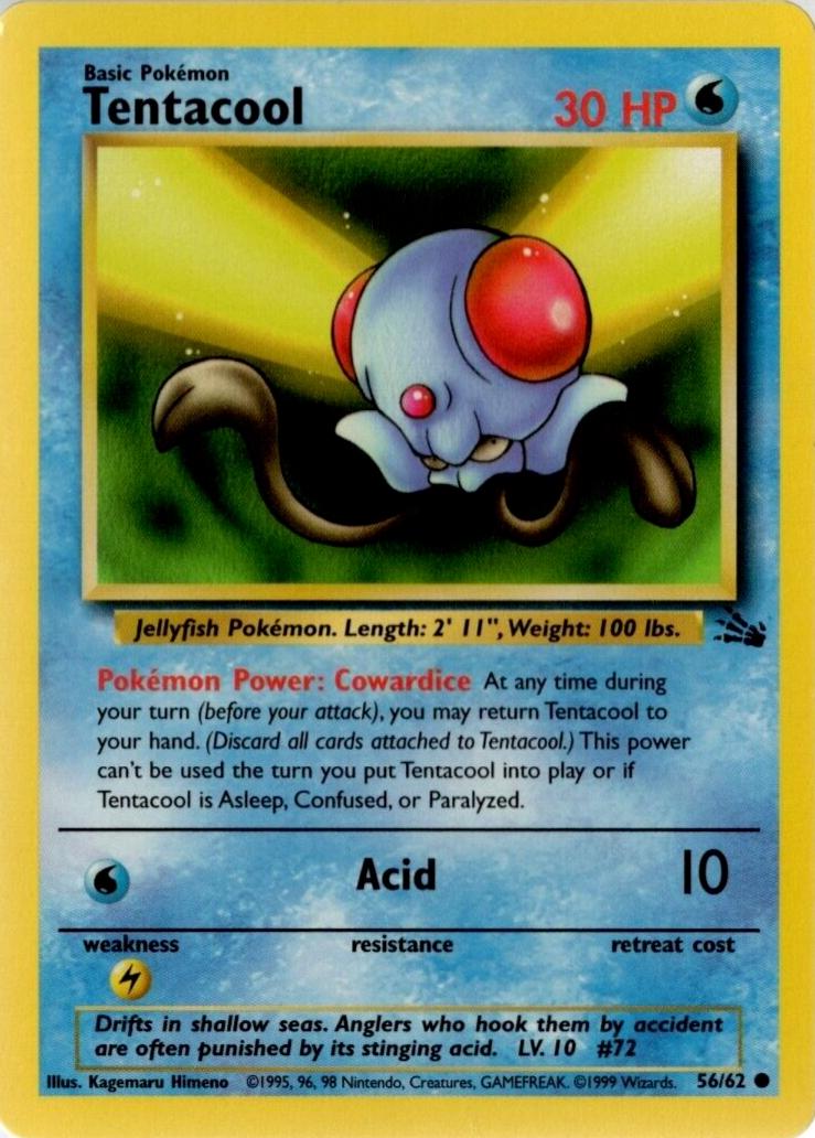 Tentacool 56/62 - Fossil Unlimited