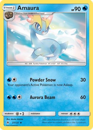 Amaura 27/131 - SM Forbidden Light Reverse Holofoil