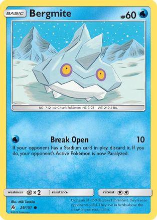 Bergmite 29/131 - SM Forbidden Light Reverse Holofoil