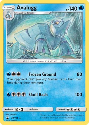 Avalugg 30/131 - SM Forbidden Light