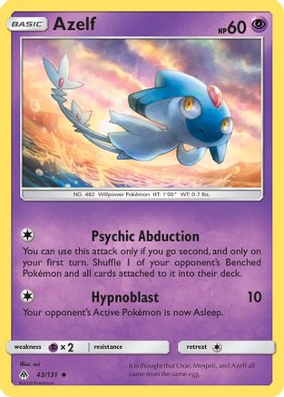 Azelf 43/131 - SM Forbidden Light Reverse Holofoil