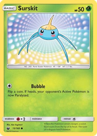 Surskit 15/168 - SM Celestial Storm Reverse Holofoil