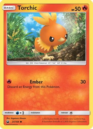 Torchic (25) 25/168 - SM Celestial Storm Reverse Holofoil